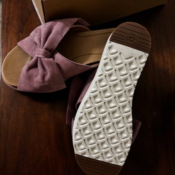 Ugg Australia Joan II Platform Slide Sandals Bow - Picture 4 of 5